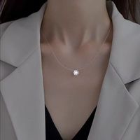 Collier délicat en zircon Larmes de sirène 2025, chaîne transparente, collier en ligne de pêche, collier ras du cou, bijoux tendance, cadeaux pour femmes et filles