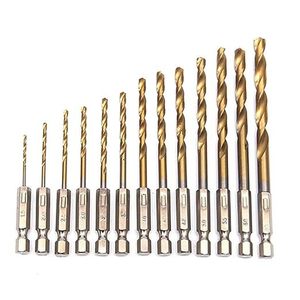 Emagi Titanium <b>Drill</b> <b>Bits</b> 1.5mm-6.5mm Spiral Bright Uncoated Masonry Drilling Electric Screwdriver Compatible - Product Image 4