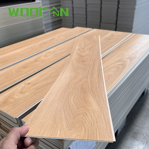 Plancher en vinyle stratifié SPC de luxe, étanche, 8 mm, imitation parquet, écologique, antidérapant, idéal pour les gymnases, les hôpitaux, les écoles - Product Image 1