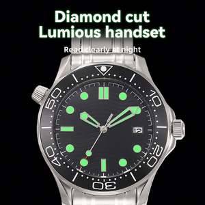 Reloj de Buceo Mecánico Automático para Hombre, Clásico, de Alta Gama, con Esfera Negra Luminosa, Calendario Perpetuo, Luminoso - Product Image 3