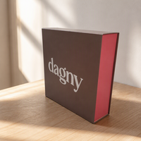 Boîte en papier magnétique pliable de luxe avec logo UV personnalisé et laminage mat pour l'emballage