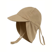 Gorra de Protección Solar para Bebés UPF 50+ con Protección Completa para el Cuello, Gorra con Visera Anti-UV para Niños con Logotipo Personalizado para Actividades al Aire Libre
