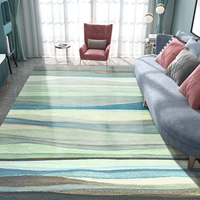 Fabrika Üretimi Popüler Polyester 3D Tüylü Makine Yapımı Çift Taraflı Kaymaz Yıkanabilir Düşük Havlı Modern Halı Kilim Ev Oturma Odası Zemin Kaplaması