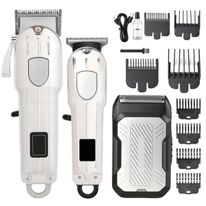 Rasoio Elettrico Professionale per <span class=keywords><strong>Uomo</strong></span>, Tagliacapelli Senza Fili a Batteria, Trimmer per Barba e Capelli, per Uso Domestico - Product Image 1