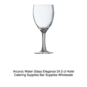 Verre à eau Elegance 24,5 cl Arcoroc H 16,5 cm Ø 7 cm - Product Image 2