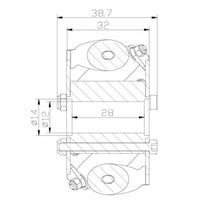 Roues en acier inoxydable Mecanum compatibles LEGO de 60mm avec 4 pièces et 14144 rouleaux de roulement Mecanum État neuf