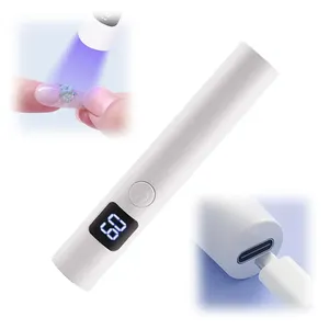 Lampe UV sans fil portable avec écran LCD, mini lampe UV rechargeable pour ongles en gel, colle à strass et gel liner - Product Image 1