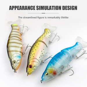 Señuelo de Pesca LUSHAZER Articulado Swimbait Wobbler Hundido 33g Isca Artificial Cebo de Natación para Lobina y Trucha - Product Image 3
