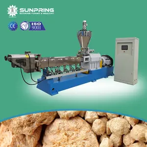 SunPring analogu meat extruded high moisture meat extruder what are soya chunks production process