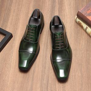 Zapatos Oxford de Cuero Genuino de Alta Calidad para Hombre, Formales de Negocios, con Punta Cerrada, Modernos, con Cordones, Diseño de Grafiti, Estilo Británico - Product Image 6