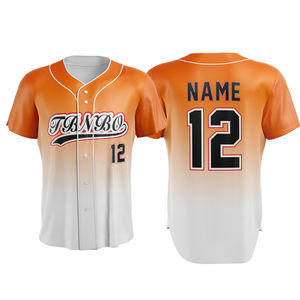 Camiseta de béisbol de buena calidad, nuevo diseño, muy vendida, para equipos, 100% poliéster, a precio mayorista económico. - Product Image 1