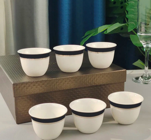 Tasse à expresso avec soucoupe 80ml, mini tasse en céramique - Product Image 2