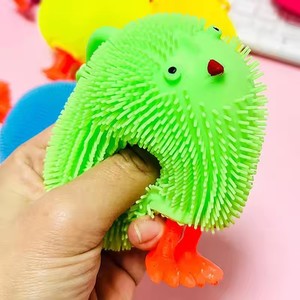 Creative <b>LED</b> Flashing Cute Chickens Toy Puffer Vent <b>Ball</b> Squeeze Anxiety Relieve Kids Toy Children Gifts - Product Image 4