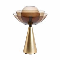 Lampe murale en verre en forme de lotus LED personnalisée