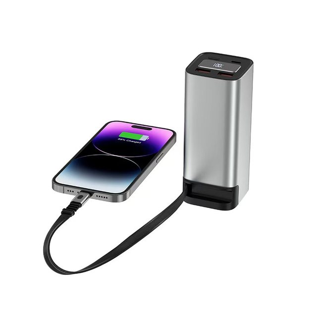 20000mAh Ultra-High Capacity Portable Power Bank Aluminum Alloy LED Digital Display Waterproof Outdoor Laptop Double USB
