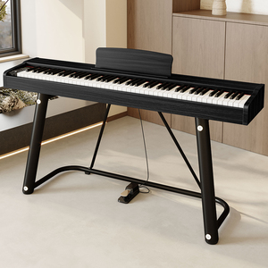 88 Key for Digital Piano with 3 Pedals Built-In <b>Speakers</b> Portable Design for Outdoor <b>Mini</b> Performances - Product Image 4