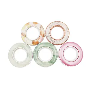 מותאם אישית פלסטיק עמיד מחיר סביר ABS עילית וילון טבעת עילית מרופדת מעגל וילון