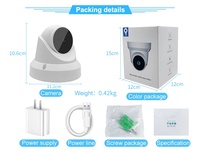 Caméra IP WiFi V380 2MP, système de sécurité domestique intelligent, télécommande, dôme, PTZ à une touche, alarme, interphone bidirectionnel, CMOS H.264, IP66