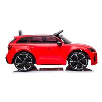 Voiture électrique pour enfants Audi RS 6 sous licence, avec pédales et télécommande, fonctionnant sur batterie 12V avec prise USB