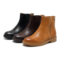 Bottines d'hiver pour femmes, vintage, à lacets, à talons hauts, avec semelle en caoutchouc