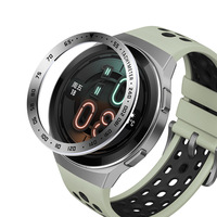 Adhésif en métal anti-rayures pour Huawei Watch GT 2E, lunette, bague, style, cadre, boîtier, Protection, lunette en acier inoxydable