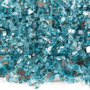 Vidrio templado triturado azul <span class=keywords><strong>caribeño</strong></span> al por mayor para el paisaje del jardín al aire libre pavimentación pecera decoración del acuario - Product Image 1