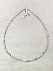 Collar de Cuentas de Cristal de Labradorita Facetada, Joyería Delicada con Piedras Preciosas, Cuentas Pequeñas Minimalistas Unisex de Moda - Product Image 3