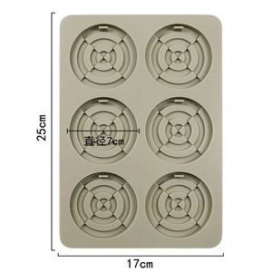 Eco-Friendly Custom Logo 6 Hole Round Wifi Shape Design Candle Silicone Resin Aromatherapy Mould Diy <b>Soap</b> <b>Mold</b> OEM\ODM - Product Image 2