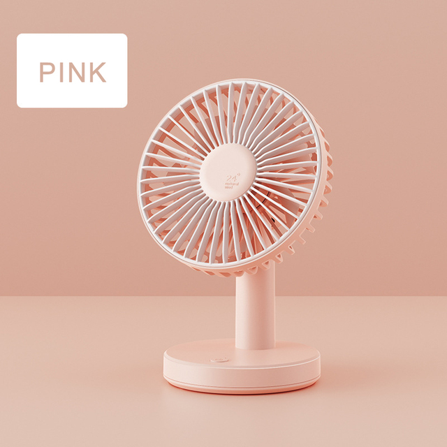 USB New Office Fan Desk Mini Charging Shaking Head Mute Small Electric Stand Table Desktop Fan