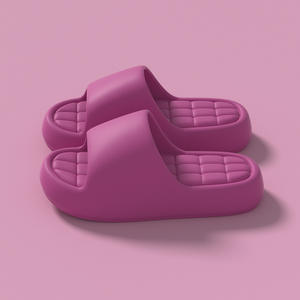 Zapatilla a cuadros con mensaje informal suave y cómoda para mujer - Product Image 4