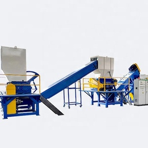 Automatic Waste PE/PET/PP/HDPE Plastic Bottle Crushing Washing Recycling Drying Machine