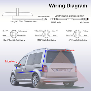 Luce di freno telecamera posteriore auto con HD 1/3 "Chip CMOS per Renault Master/<span class=keywords><strong>Opel</strong></span> Movano/Nissan NV400 furgoni - Product Image 2