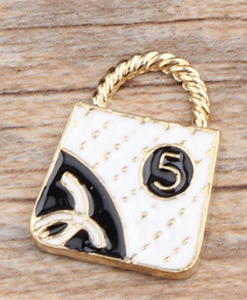 Various Color Enamel Lady Handbag Purse <strong>Charms</strong> Cute <strong>Bag</strong> Purse <strong>Charms</strong> for Bracelet Crystal Metal Handbag Jewelry Accessories - Product Image 3