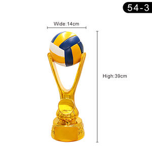 מותאם אישית משחקי ספורט גדול גביע כדורגל גביע גביע כדורגל אלוף העולם הכבוד שרף ידידותי לסביבה פיסול פרסים לוח 3D - Product Image 3