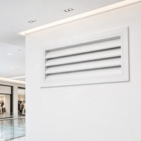 Vente en gros usine : Grilles de ventilation murales encastrées en aluminium fixes pour climatiseurs, idéales pour les systèmes de ventilation.
