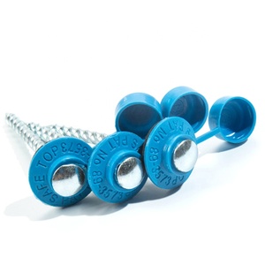 Clous de toiture en plastique en gros <span class=keywords><strong>d</strong></span>'usine, clous de toiture à vis avec capuchons en plastique, clous de toiture en métal - Product Image 6