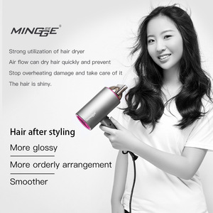 Sèche-cheveux Minge 1800W à ions négatifs, moteur DC, pliable, pour hôtel et salon - Product Image 5