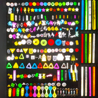 Enfants adultes sac Pack étudiant sac à dos décoration réfléchissant porte-clés anneau pendentif banderoles suspendu sangle bande pour la sécurité nocturne