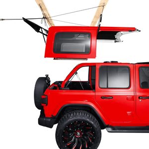Lève-toit rigide Wansheng pour Jeep Wrangler 2 à 4 portes, modèle à deux poteaux, commande manuelle, options rouge et bleu - Product Image 1