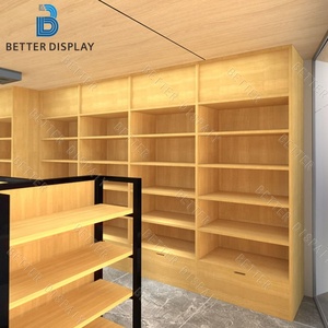 Mostrador de librería personalizado, mostrador de recepción moderno con logotipo, escaparate de exhibición de tienda para diseño de muebles de biblioteca - Product Image 4