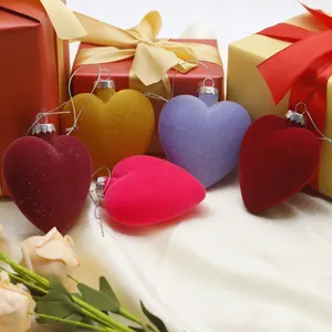 Artisanat en verre soufflé de haute qualité pour la décoration de la maison ornements suspendus Valentine Love
