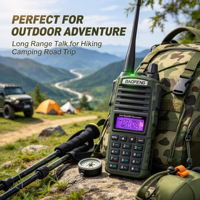 Harga Asli Murah Baofeng UV-82 Dual PTT UHF/VHF Dual Band Walkie Talkie Portabel Baterai 2800mAh Jangkauan 5-10km