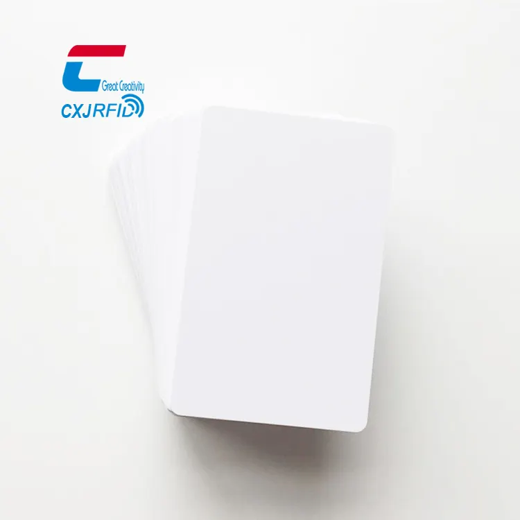 थर्मल ट्रांसफर प्रिंटर के लिए खाली सफेद पीवीसी बिजनेस कार्ड सब्लिमेशन प्लास्टिक आईडी पीवीसी कार्ड