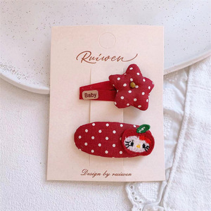Fermagli <span class=keywords><strong>per</strong></span> <span class=keywords><strong>capelli</strong></span> a forma di cuore rosso <span class=keywords><strong>per</strong></span> bambine, fermagli BB in tessuto a scatto <span class=keywords><strong>per</strong></span> frangia e <span class=keywords><strong>capelli</strong></span> ribelli, molto venduti - Product Image 6