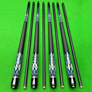 Superior các loại màu sắc sợi Carbon 1/2 nối 57inch 12.5mm tip bi-a hồ bơi Cue - Product Image 3