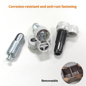 Conector de Plástico Invisible Oculto para Muebles de Armario, Accesorio de Muebles de Armario Laminado Elástico Dos en Uno, Venta al por Mayor - Product Image 4