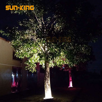 Décoratif dmx512 RGB coloré 18W 90W arbre lumière IP65 étanche extérieur led spot DC24V arbre anneau jardin paysage lumières