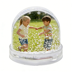 Globo de Nieve de Plástico con Foto Personalizada, Globo de <span class=keywords><strong>Agua</strong></span> para Recuerdos de Playa, Decoración <span class=keywords><strong>del</strong></span> Hogar y Regalos Personalizados - Product Image 3