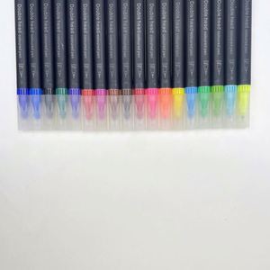 ชุดปากกามาร์คเกอร์แบบหัวคู่ 12 18 24 100 สี สำหรับวาดภาพระบายสีน้ำ สำหรับผู้ใหญ่และเด็ก - Product Image 3