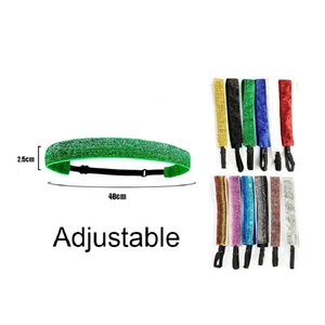 Mio thời trang Shinny <span class=keywords><strong>sequin</strong></span> thể thao Headband có thể điều chỉnh không trượt long lanh thể thao <span class=keywords><strong>headbands</strong></span> đàn hồi tóc ban nhạc trẻ em Phụ kiện tóc - Product Image 4